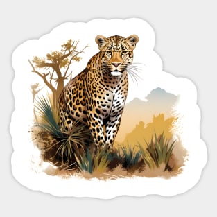 African Leopard Sticker